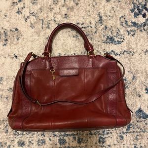 Fossil Leather Women’s Satchel Briefcase
